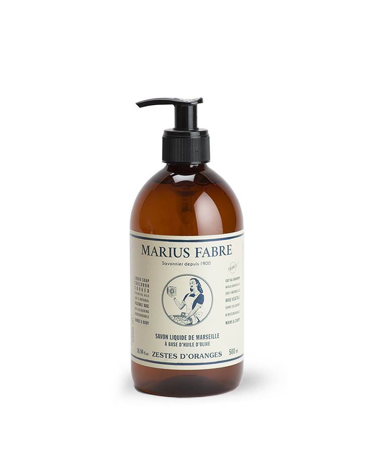 Marseille Natural Liquid Soap with Orange Zest
