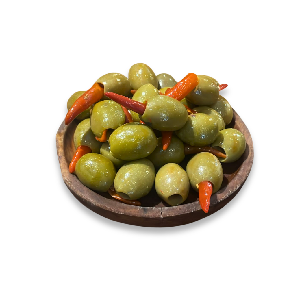 Green Olives Stuffed with Chilli