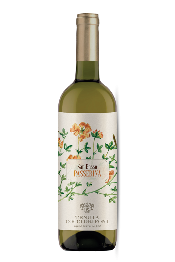 San Basso, Passerina White Wine, Organic