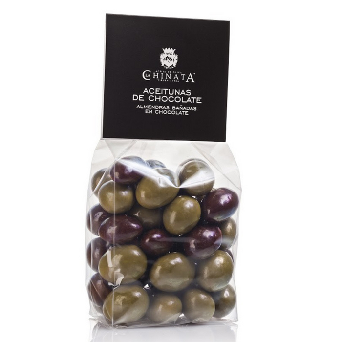 Chocolate covered Almonds with Extra Virgin Olive Oil